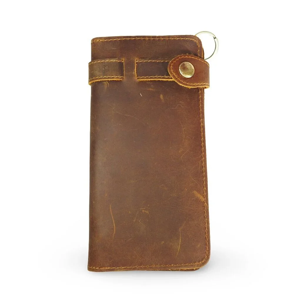 Leather 1 Piece Long Wallet‎